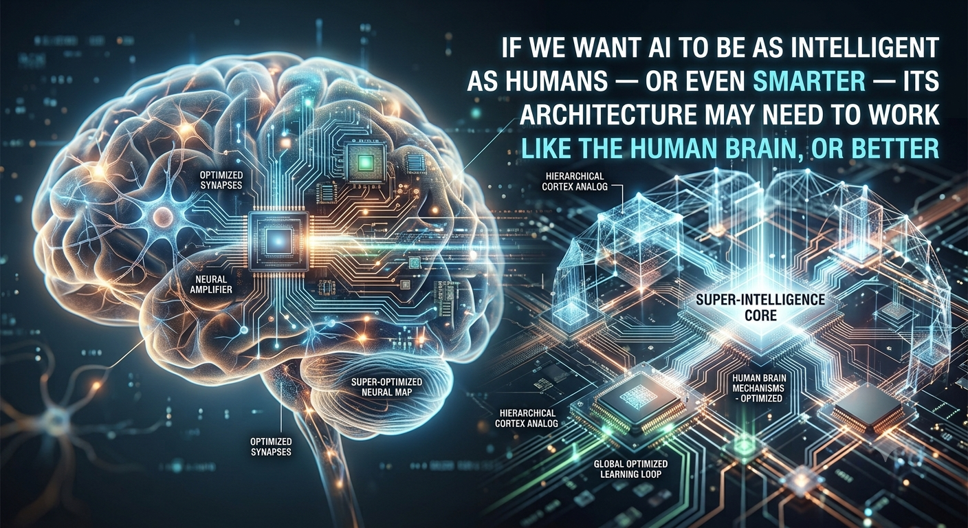 If We Want AI to Be as Intelligent as Humans — or Even Smarter — Its Architecture May Need to Work Like the Human Brain, or Better