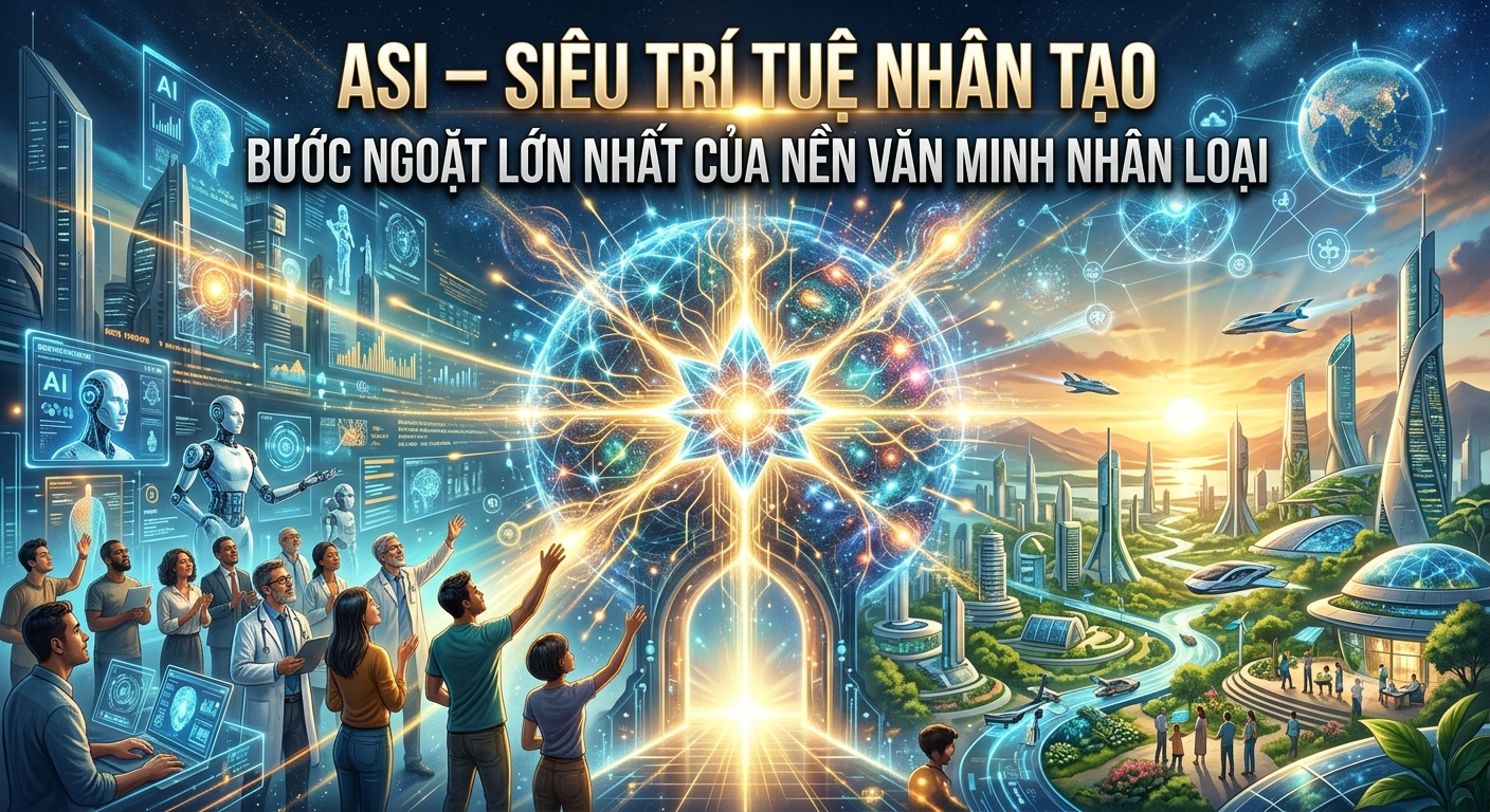 ASI – SIÊU TRÍ TUỆ NHÂN TẠO: BƯỚC NGOẶT LỚN NHẤT CỦA NỀN VĂN MINH NHÂN LOẠI