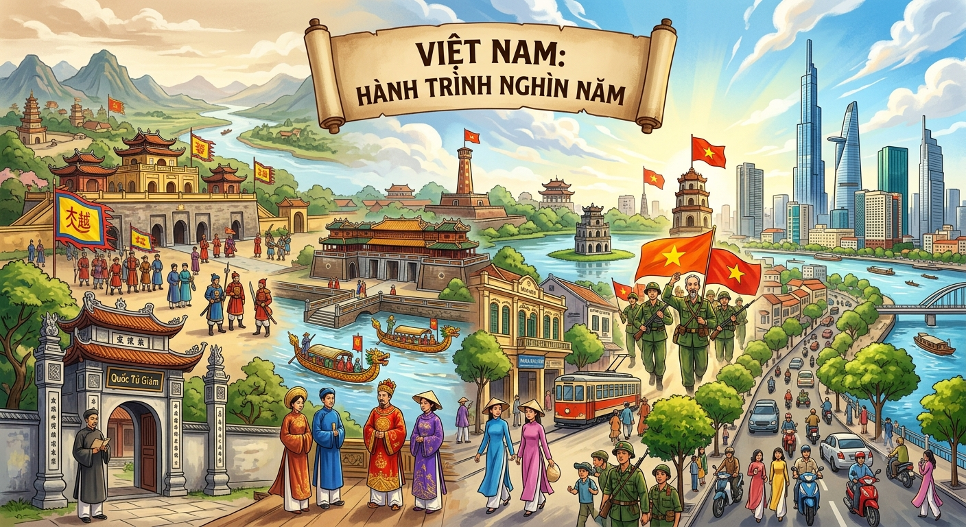 Việt Nam từ quá khứ đến hiện tại: Một hành trình nghìn năm